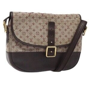 LOUIS VUITTON Monogram Mini Belanger Shoulder Bag Red LV Canvas M92171 Fair/Poor